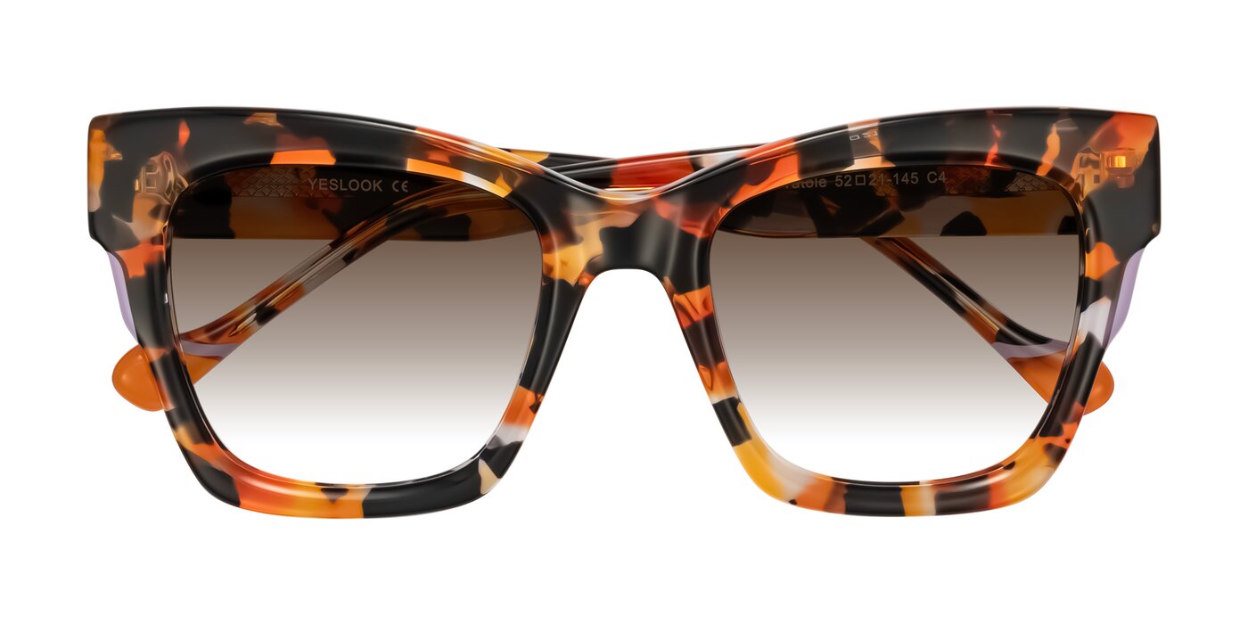 Yatole - Orange Tortoise Gradient Sunglasses