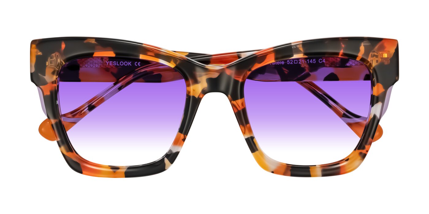 Yatole - Orange Tortoise Gradient Sunglasses