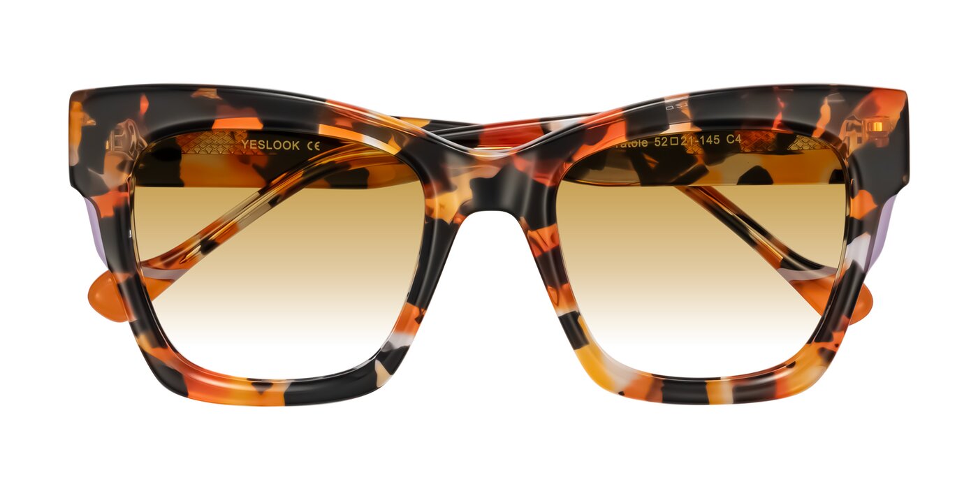 Yatole - Orange Tortoise Gradient Sunglasses