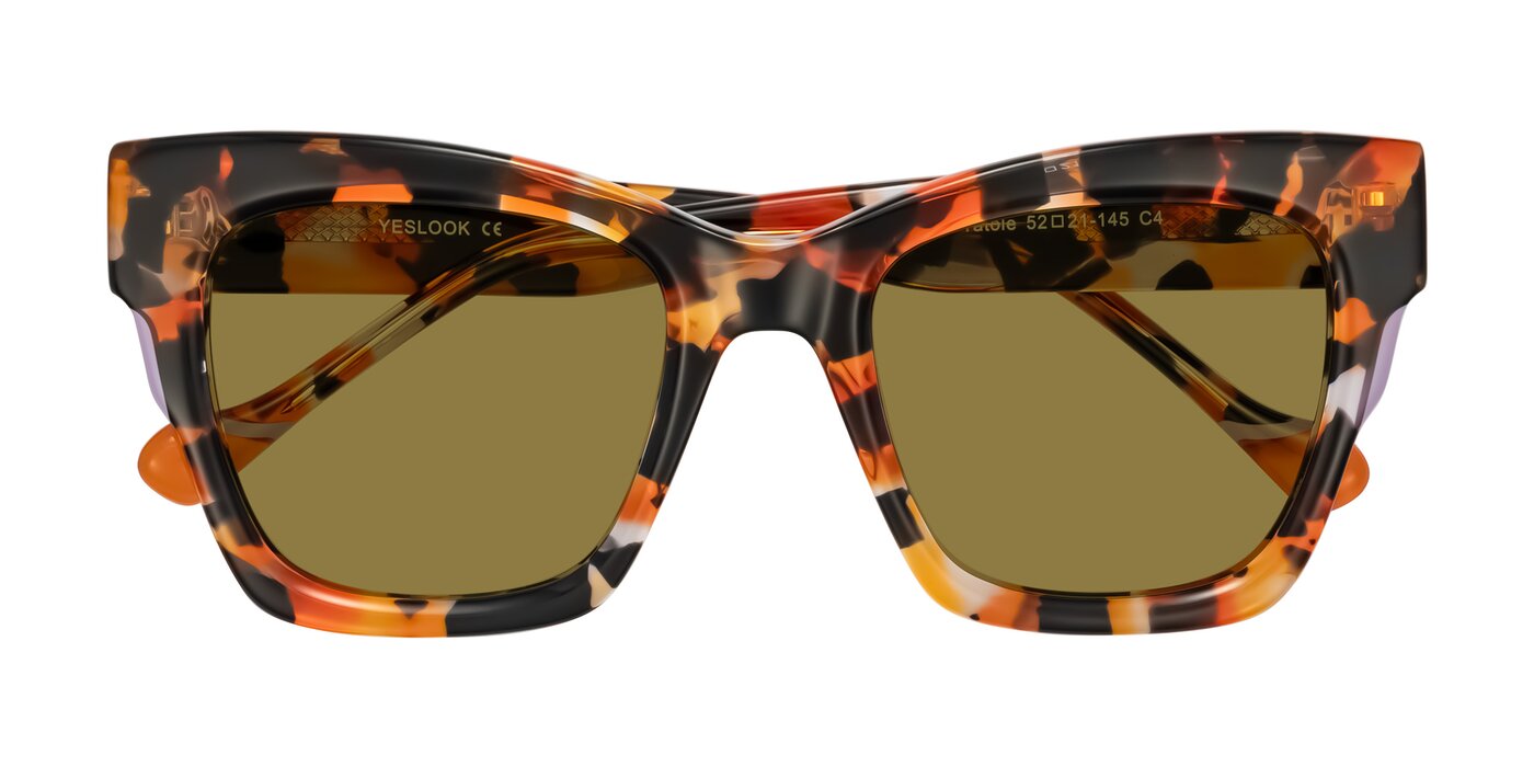 Yatole - Orange Tortoise Polarized Sunglasses