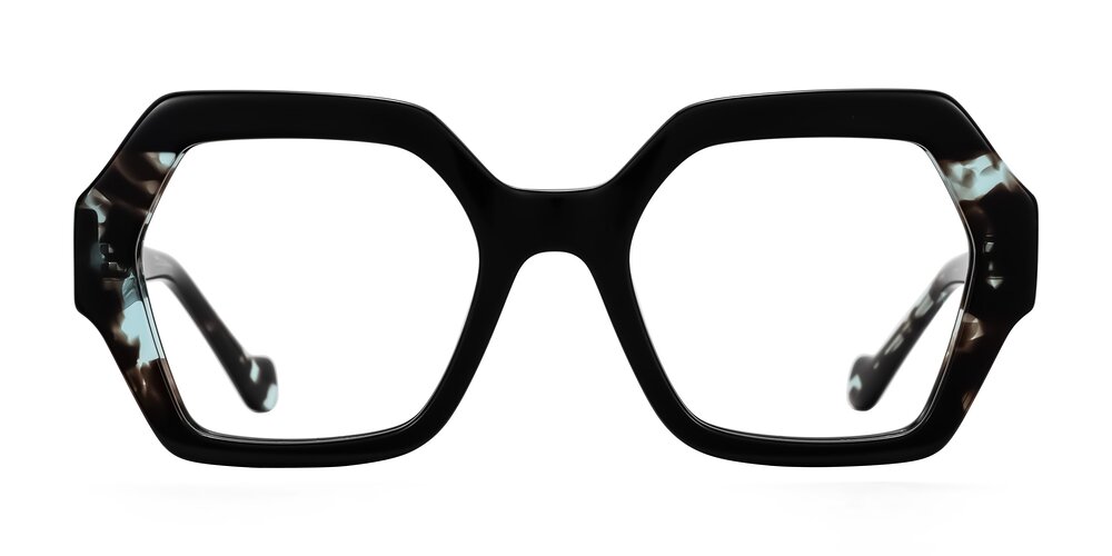 Burka - Black/Teal Tortoise Eyeglasses