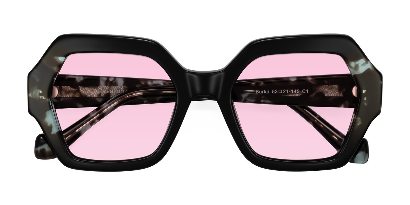 Burka - Black/Teal Tortoise Tinted Sunglasses