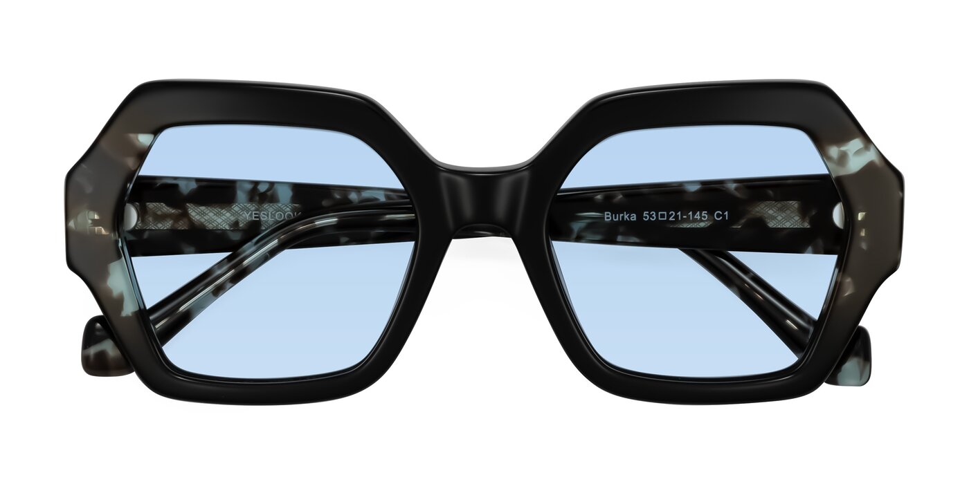 Burka - Black/Teal Tortoise Tinted Sunglasses
