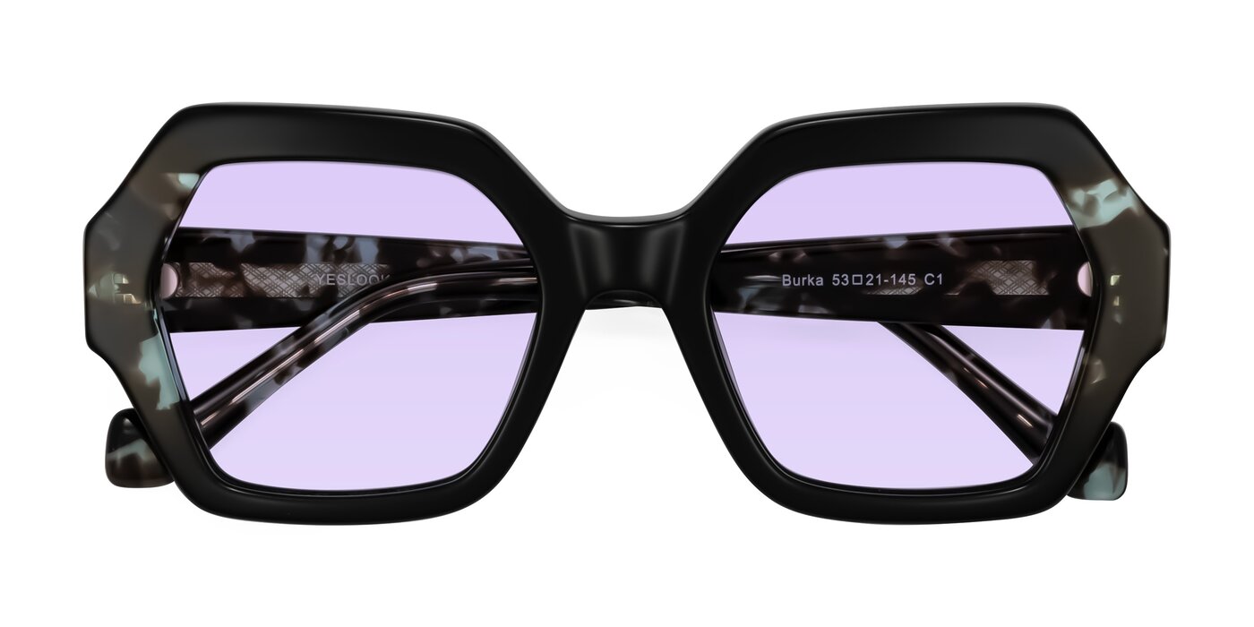 Burka - Black/Teal Tortoise Tinted Sunglasses