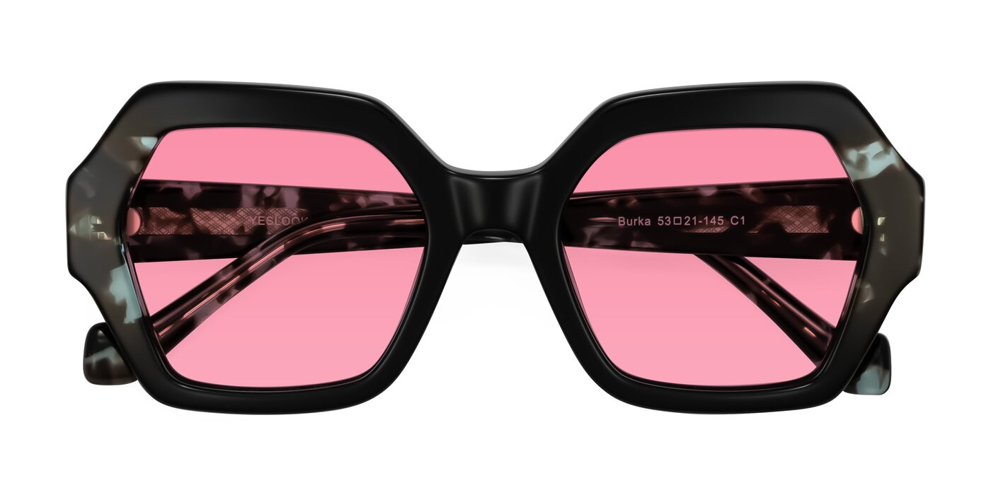 Burka - Black/Teal Tortoise Tinted Sunglasses