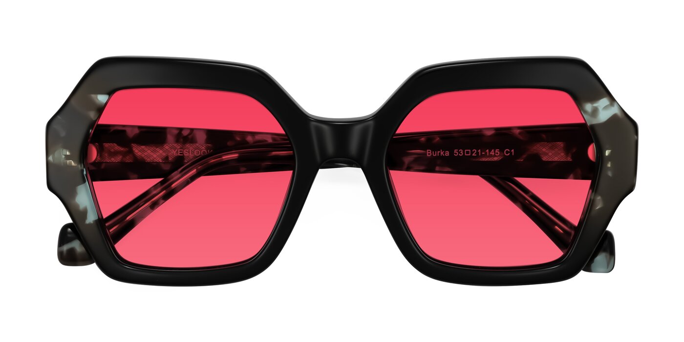 Burka - Black/Teal Tortoise Tinted Sunglasses