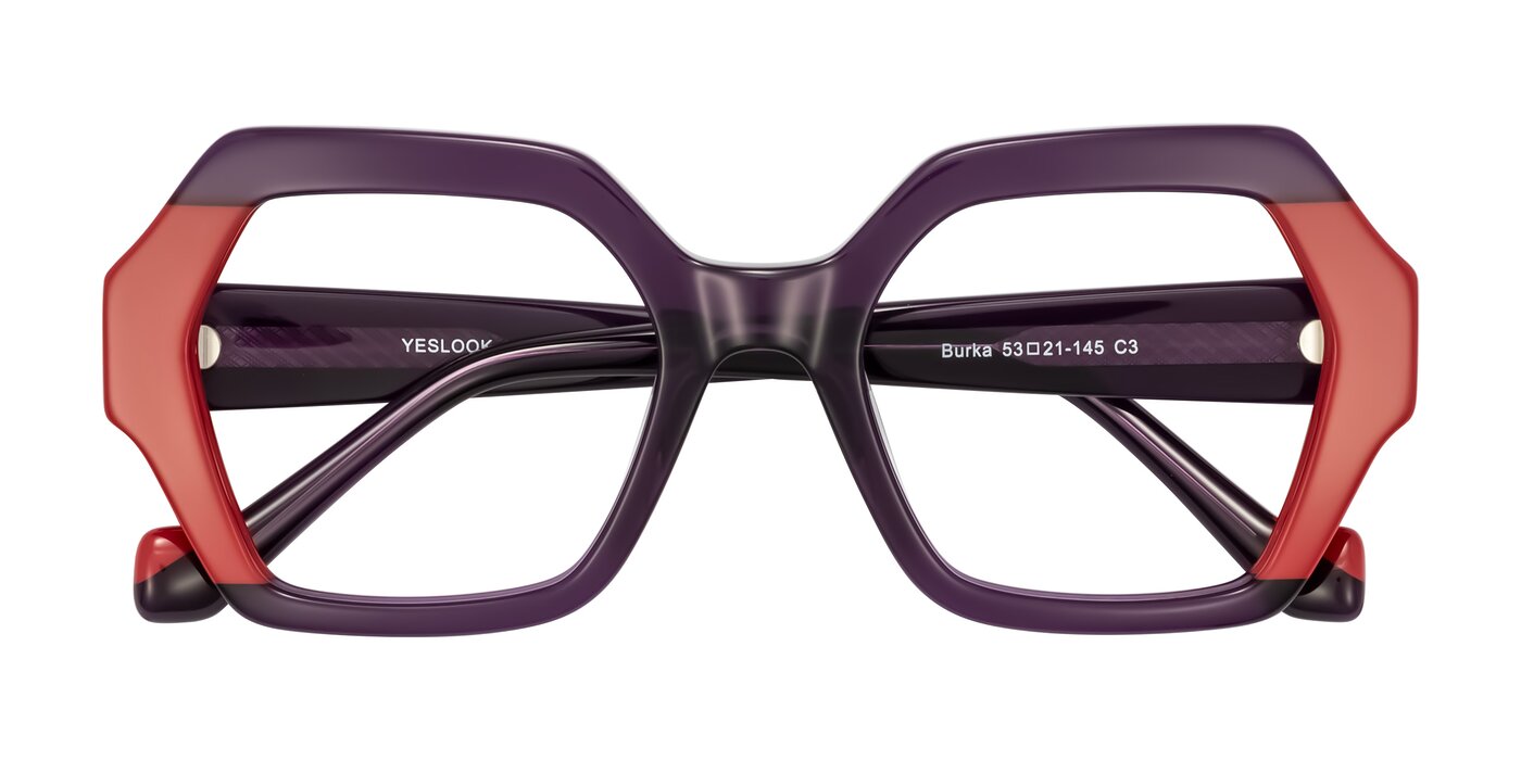 Burka - Eggplant/Red Eyeglasses