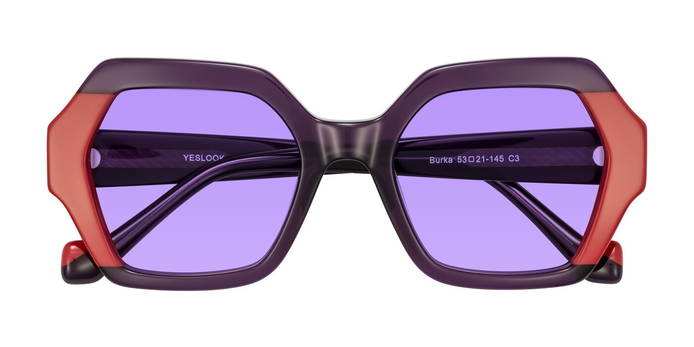 Burka - Eggplant/Red Tinted Sunglasses