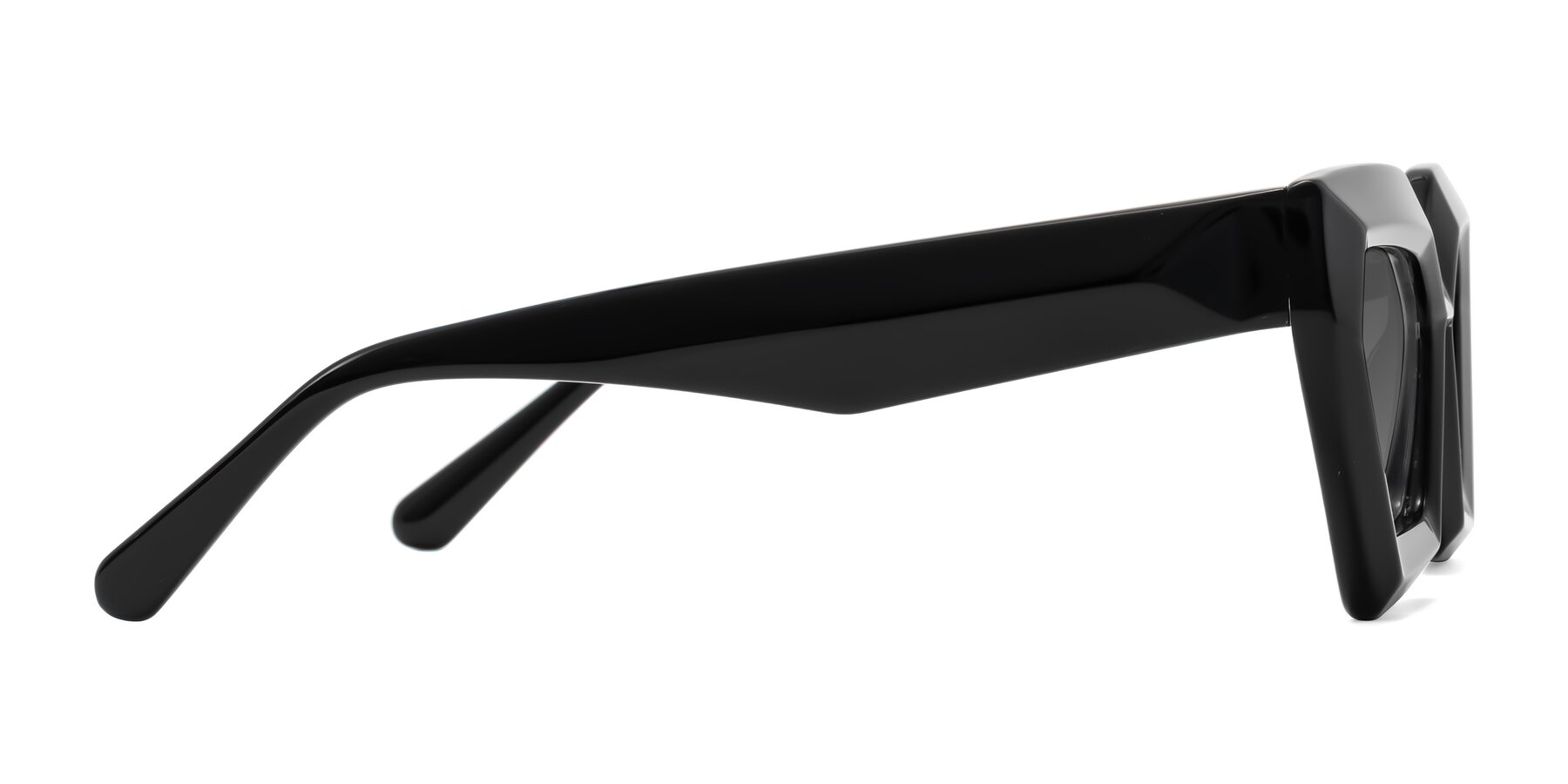 Side of Giptoo in Black with Medium Gray Tinted Lenses