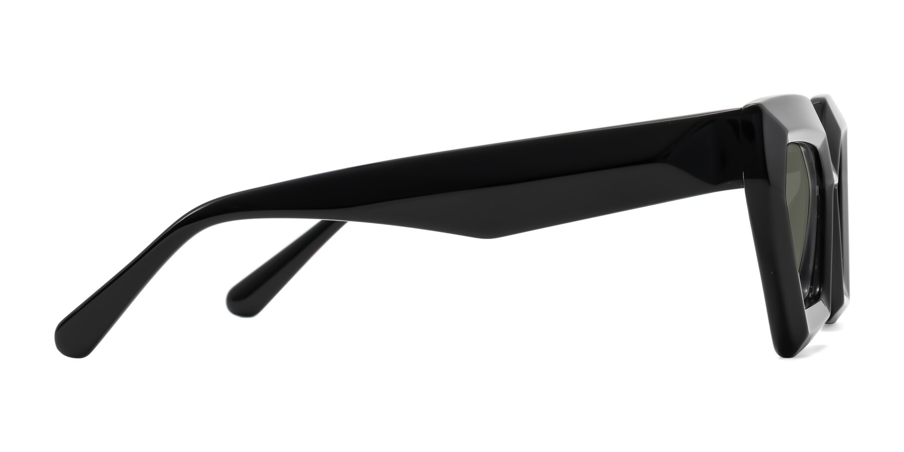 Side of Giptoo in Black with Gray Polarized Lenses