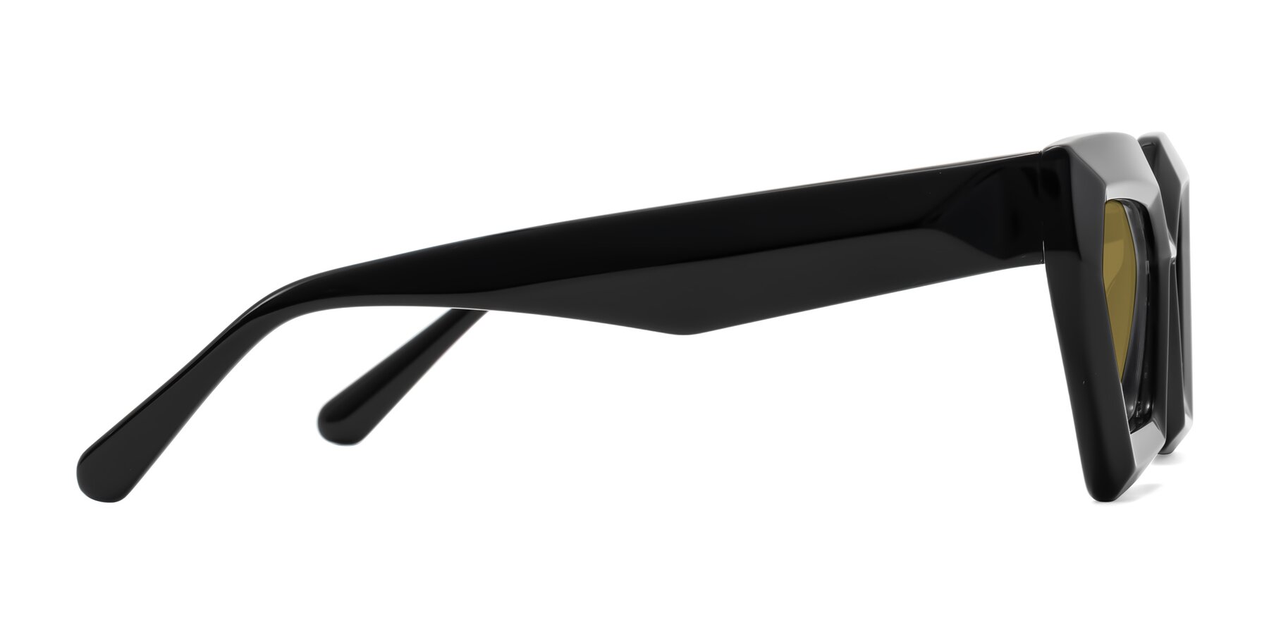 Side of Giptoo in Black with Brown Polarized Lenses
