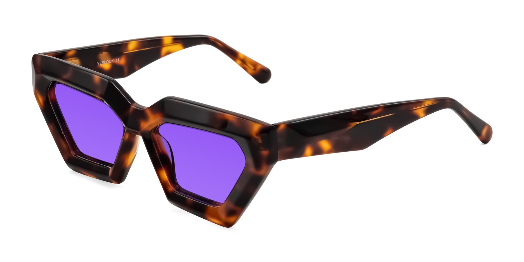 Angle of Giptoo in Tortoise with Purple Tinted Lenses