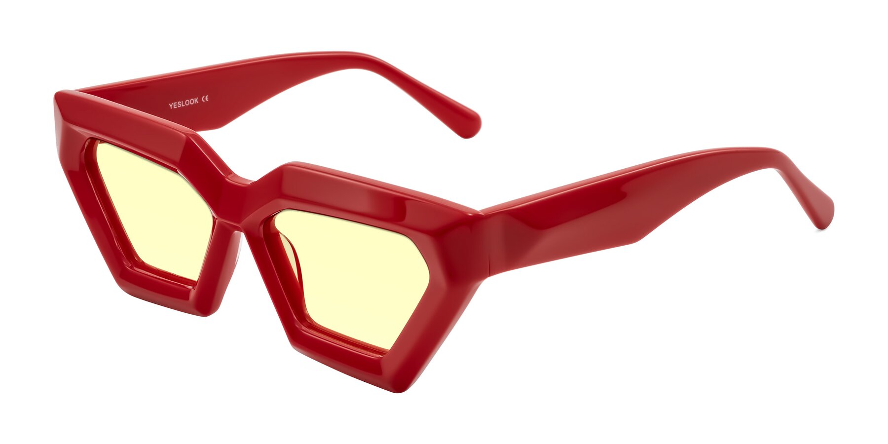 Angle of Giptoo in Red with Light Yellow Tinted Lenses