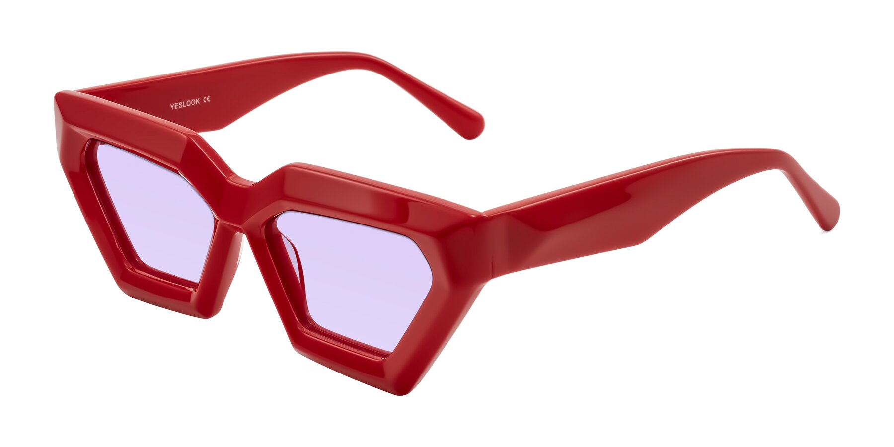 Angle of Giptoo in Red with Light Purple Tinted Lenses