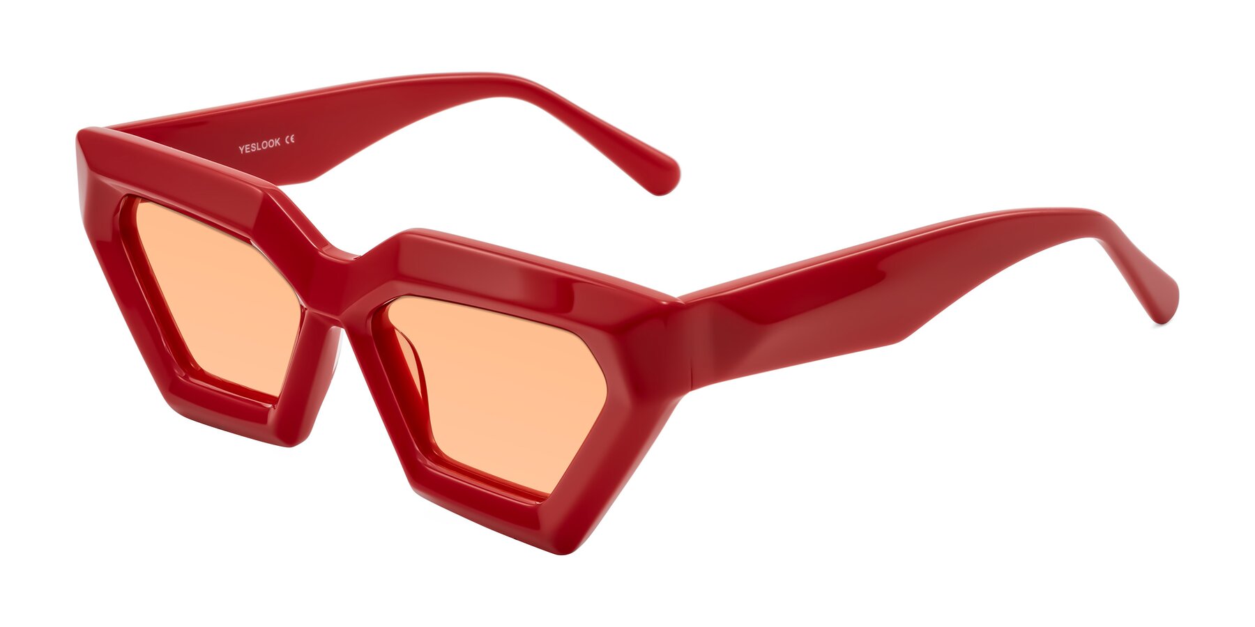 Angle of Giptoo in Red with Light Orange Tinted Lenses