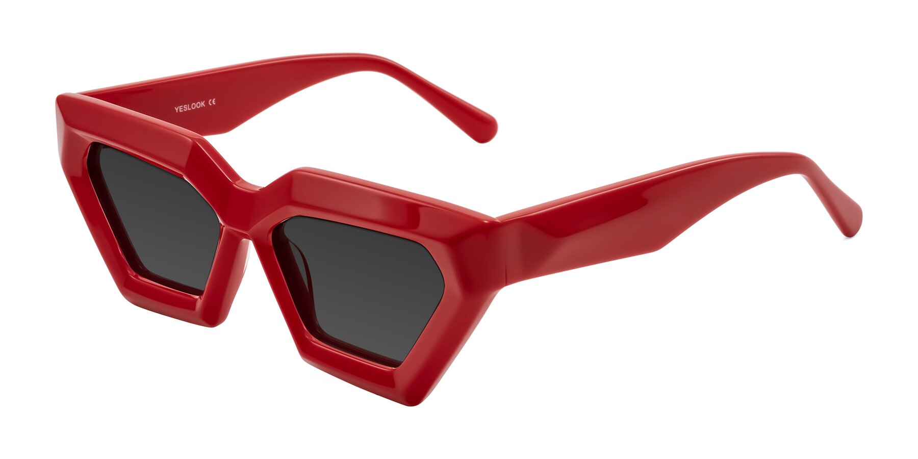 Angle of Giptoo in Red with Gray Tinted Lenses