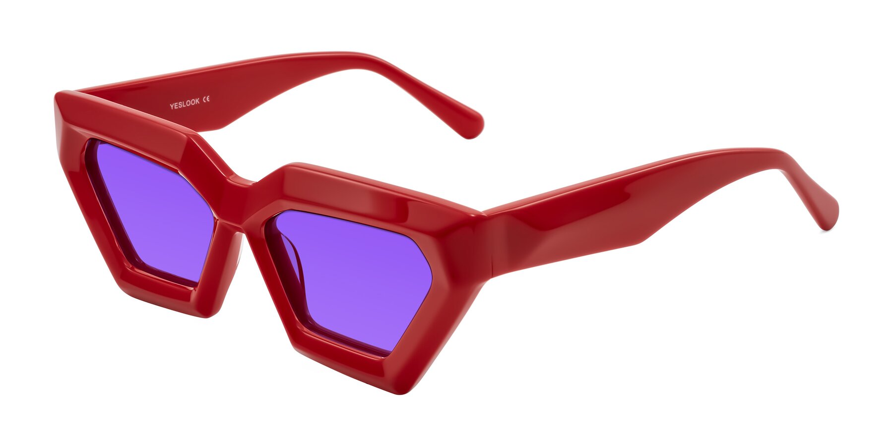 Angle of Giptoo in Red with Purple Tinted Lenses