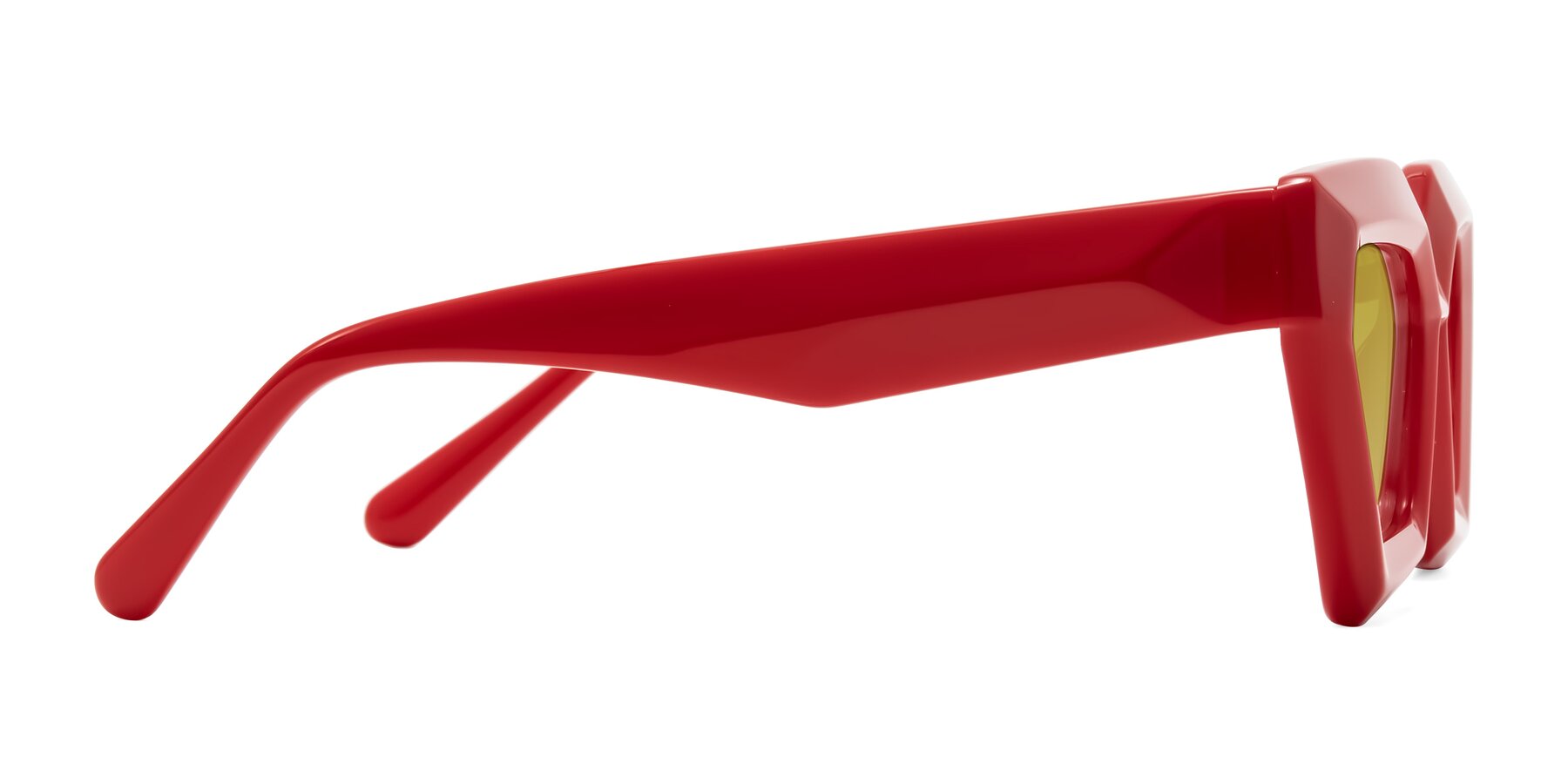 Side of Giptoo in Red with Champagne Tinted Lenses