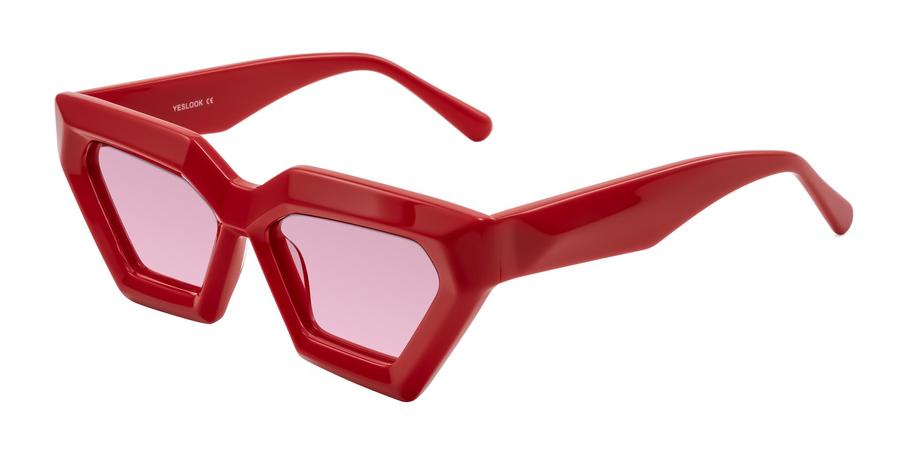 Angle of Giptoo in Red with Light Wine Tinted Lenses