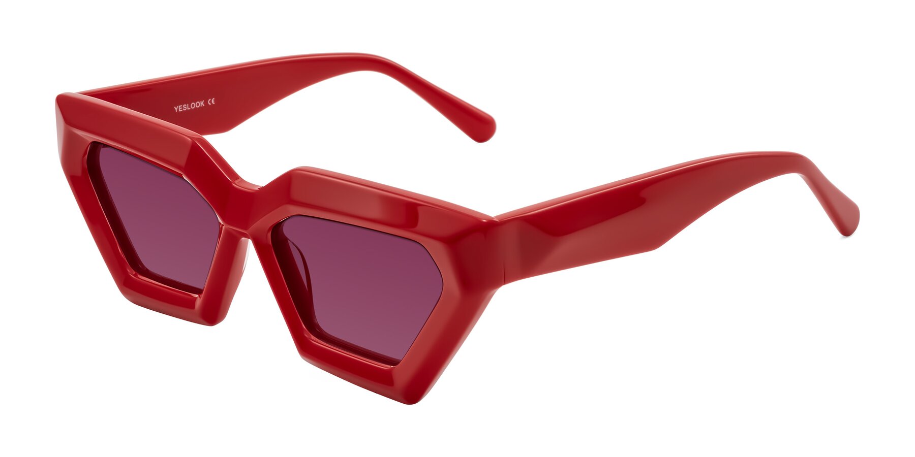 Angle of Giptoo in Red with Wine Tinted Lenses