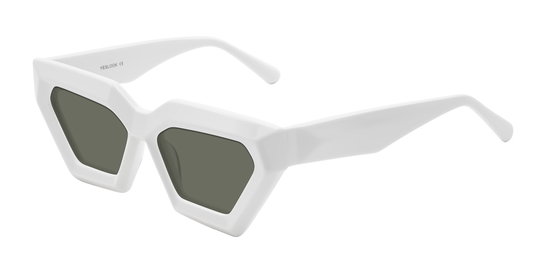 Angle of Giptoo in White with Gray Polarized Lenses