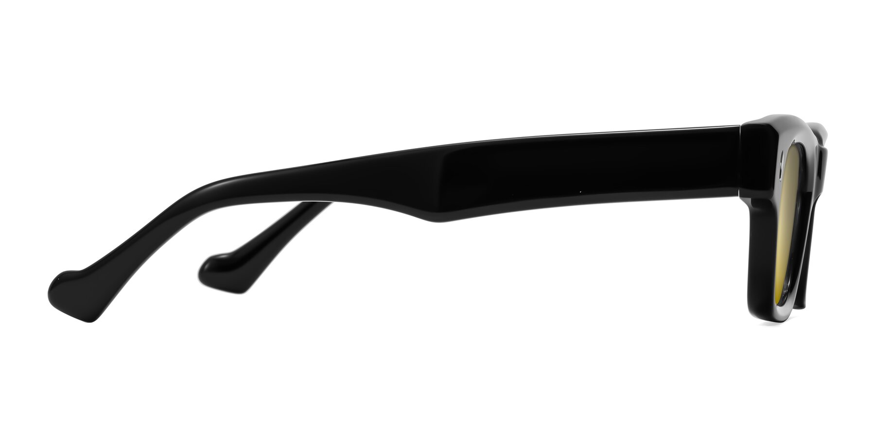 Side of Xallon in Black with Gold Mirrored Lenses