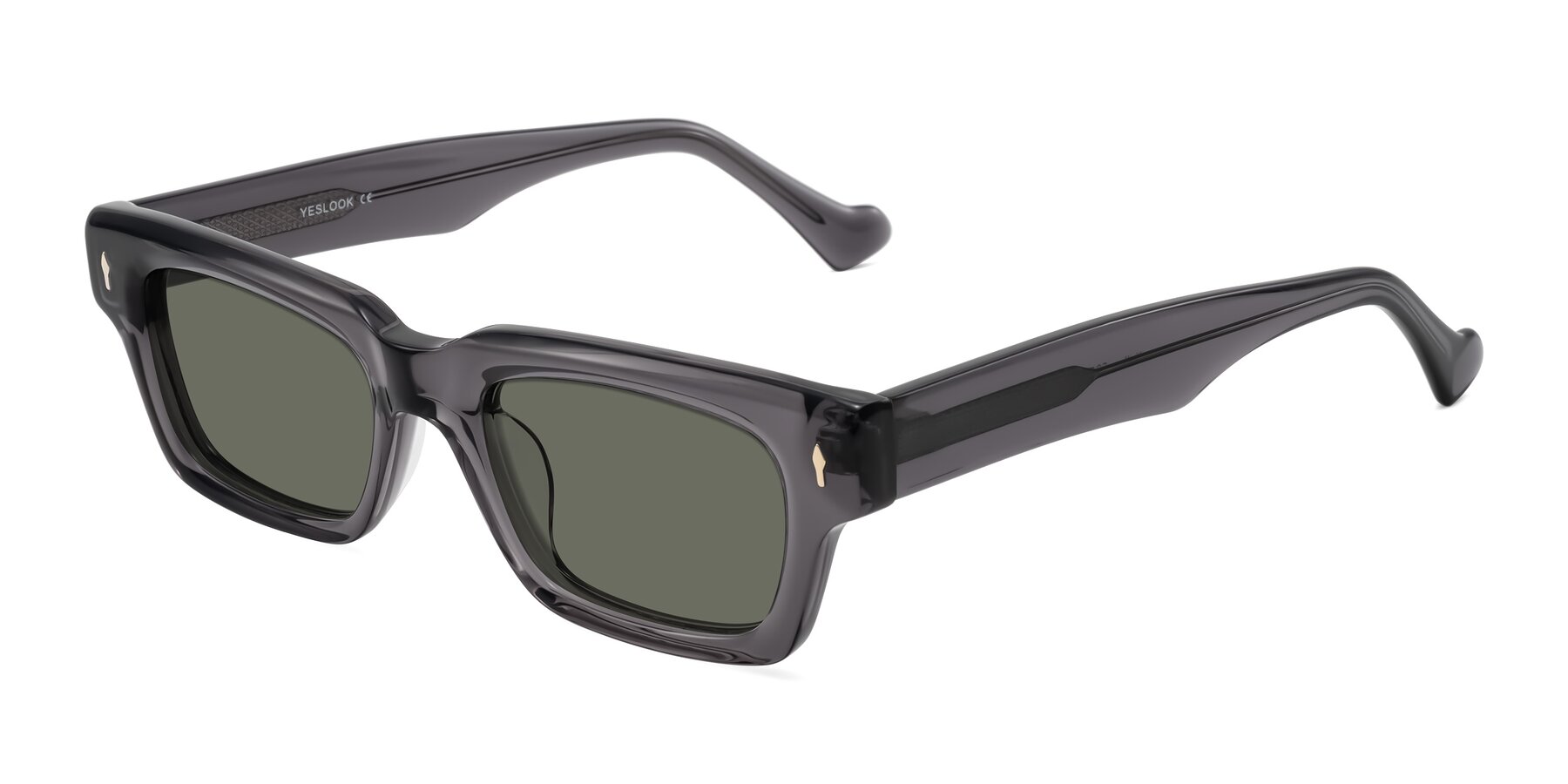 Angle of Xallon in Transparent Gray with Gray Polarized Lenses