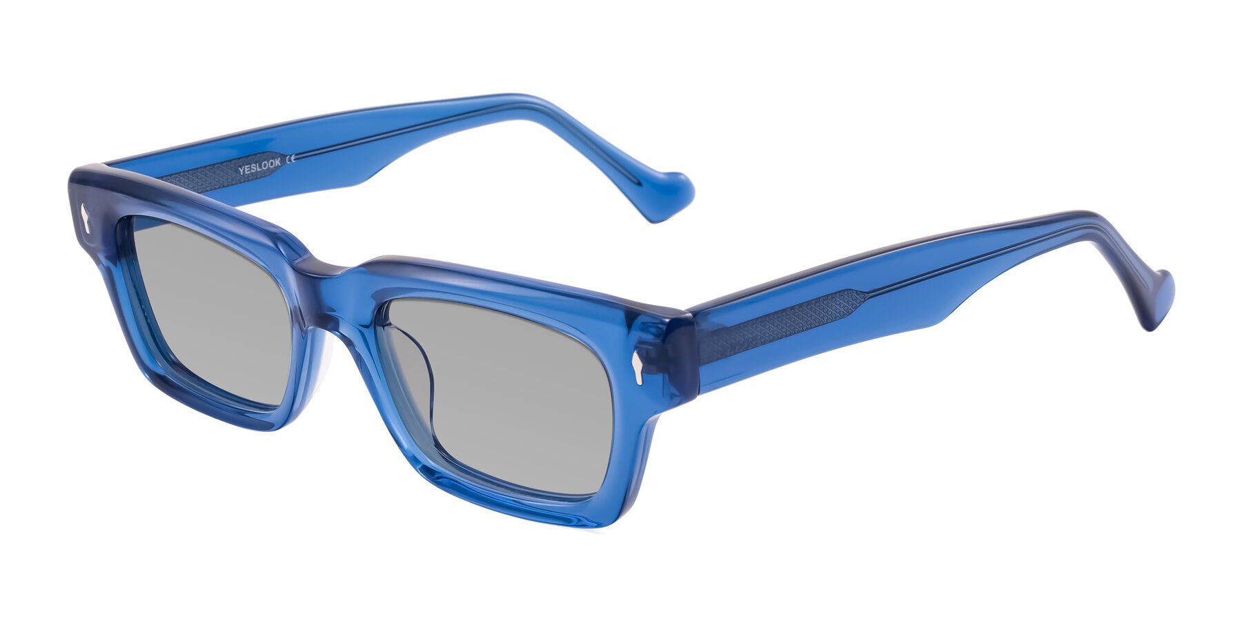 Angle of Xallon in Blue with Light Gray Tinted Lenses