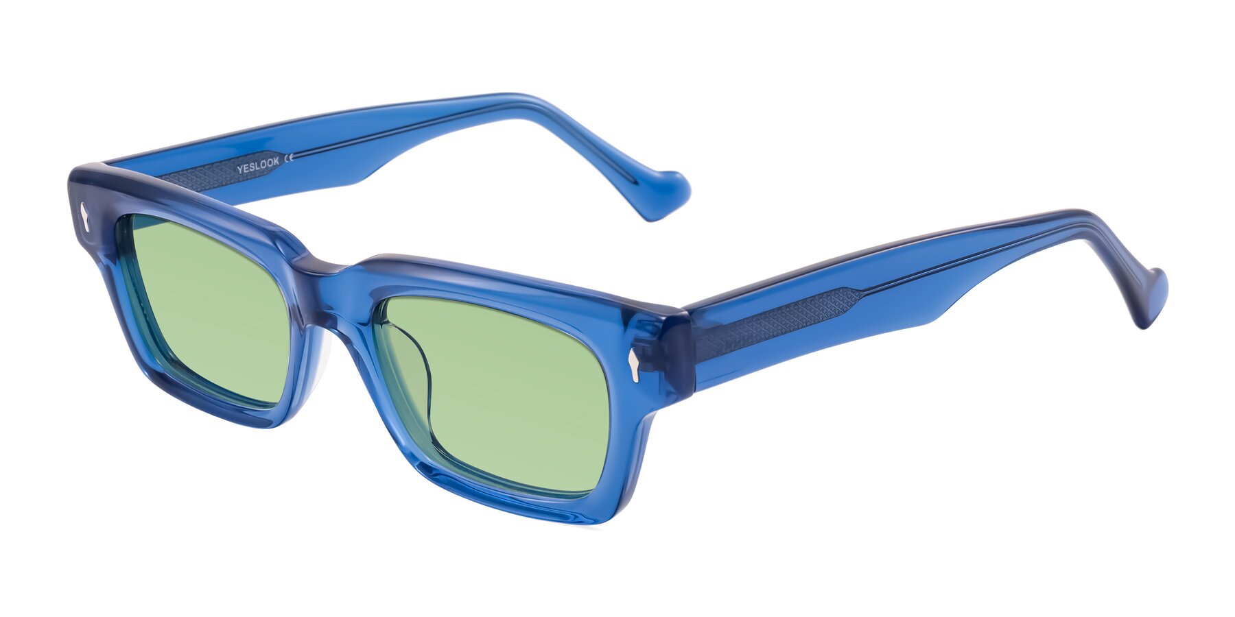 Angle of Xallon in Blue with Medium Green Tinted Lenses