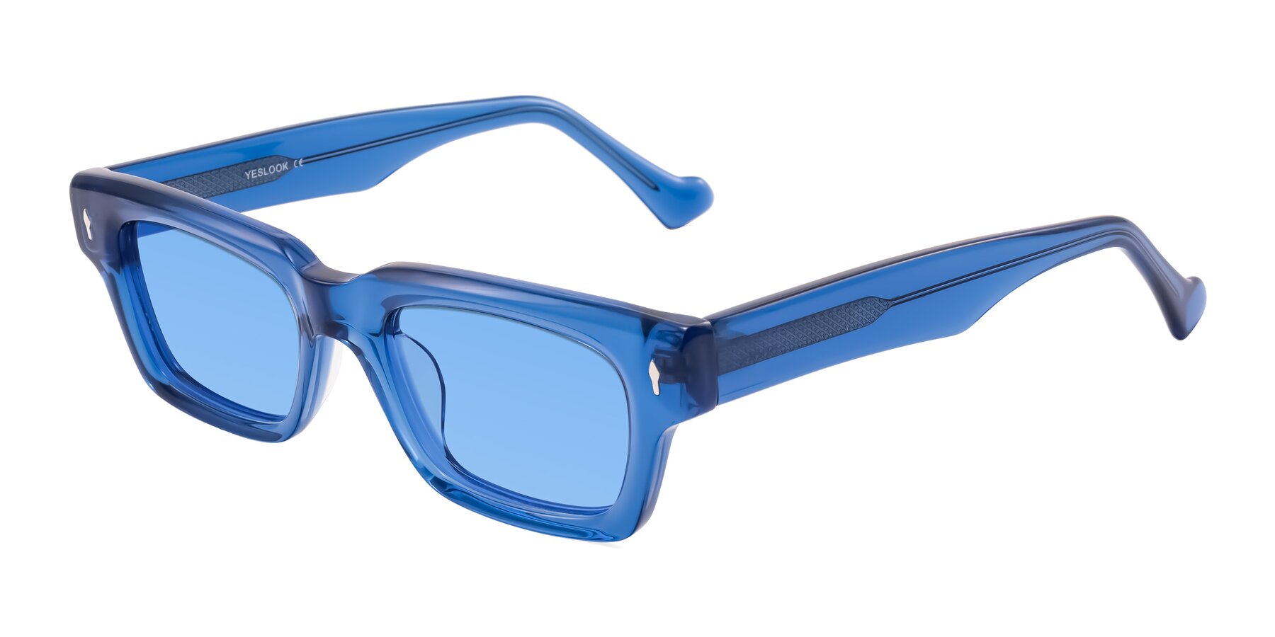 Angle of Xallon in Blue with Medium Blue Tinted Lenses