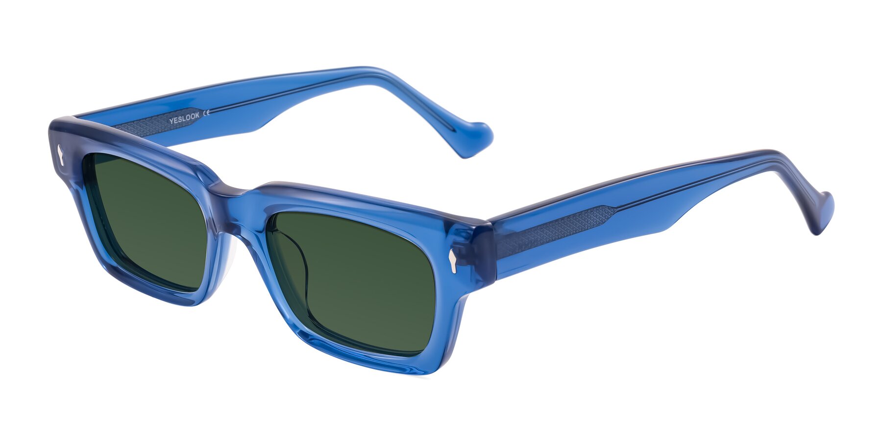 Angle of Xallon in Blue with Green Tinted Lenses