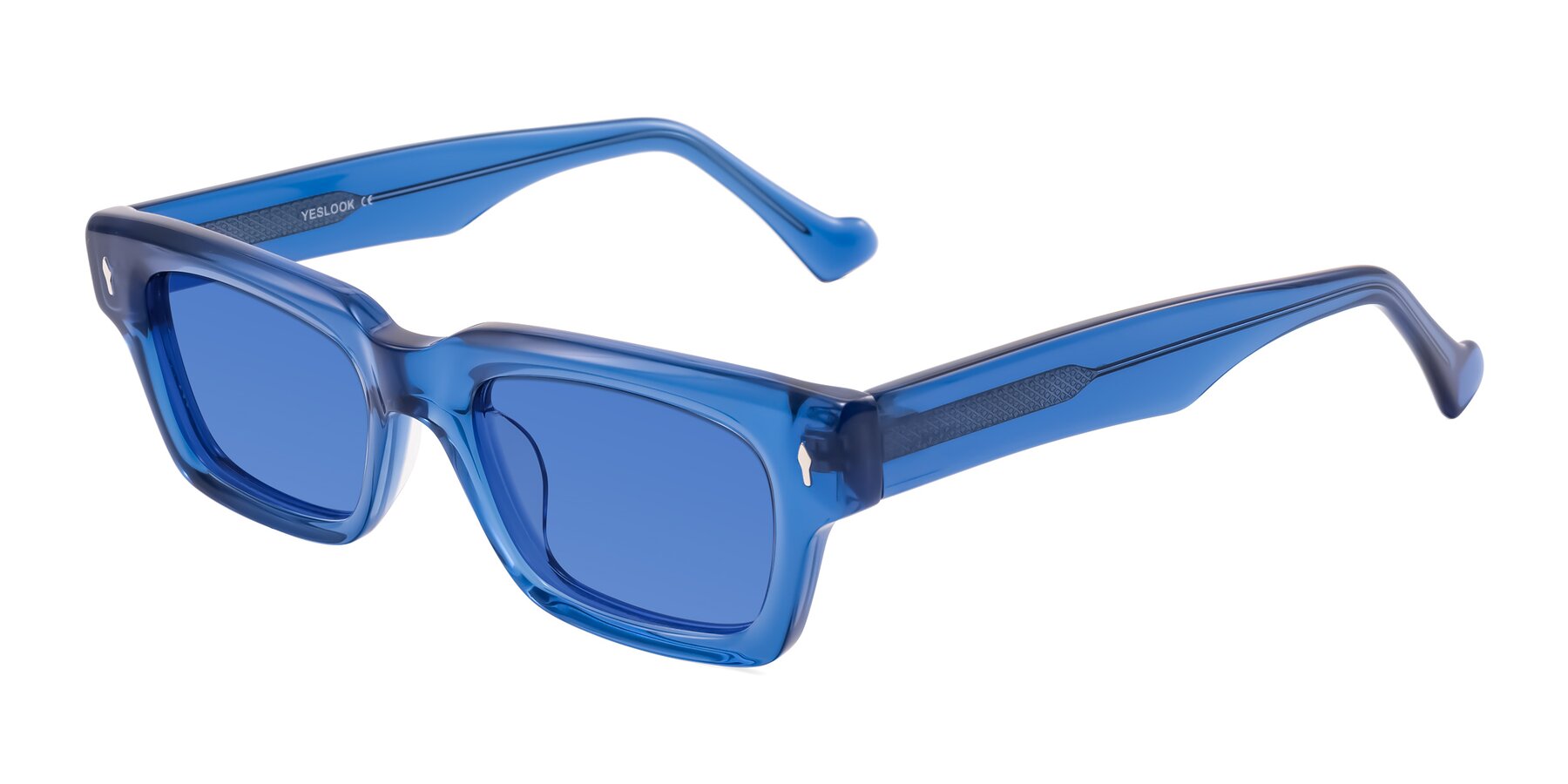 Angle of Xallon in Blue with Blue Tinted Lenses