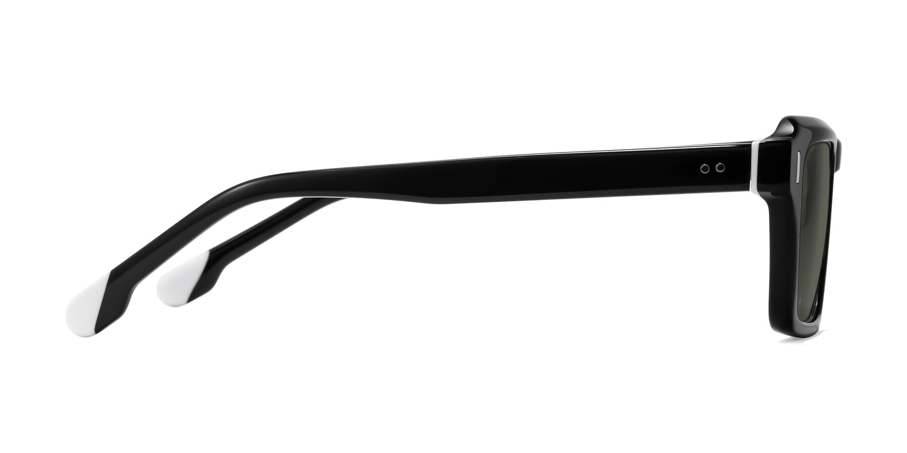 Side of Sloan in Black with Gray Polarized Lenses