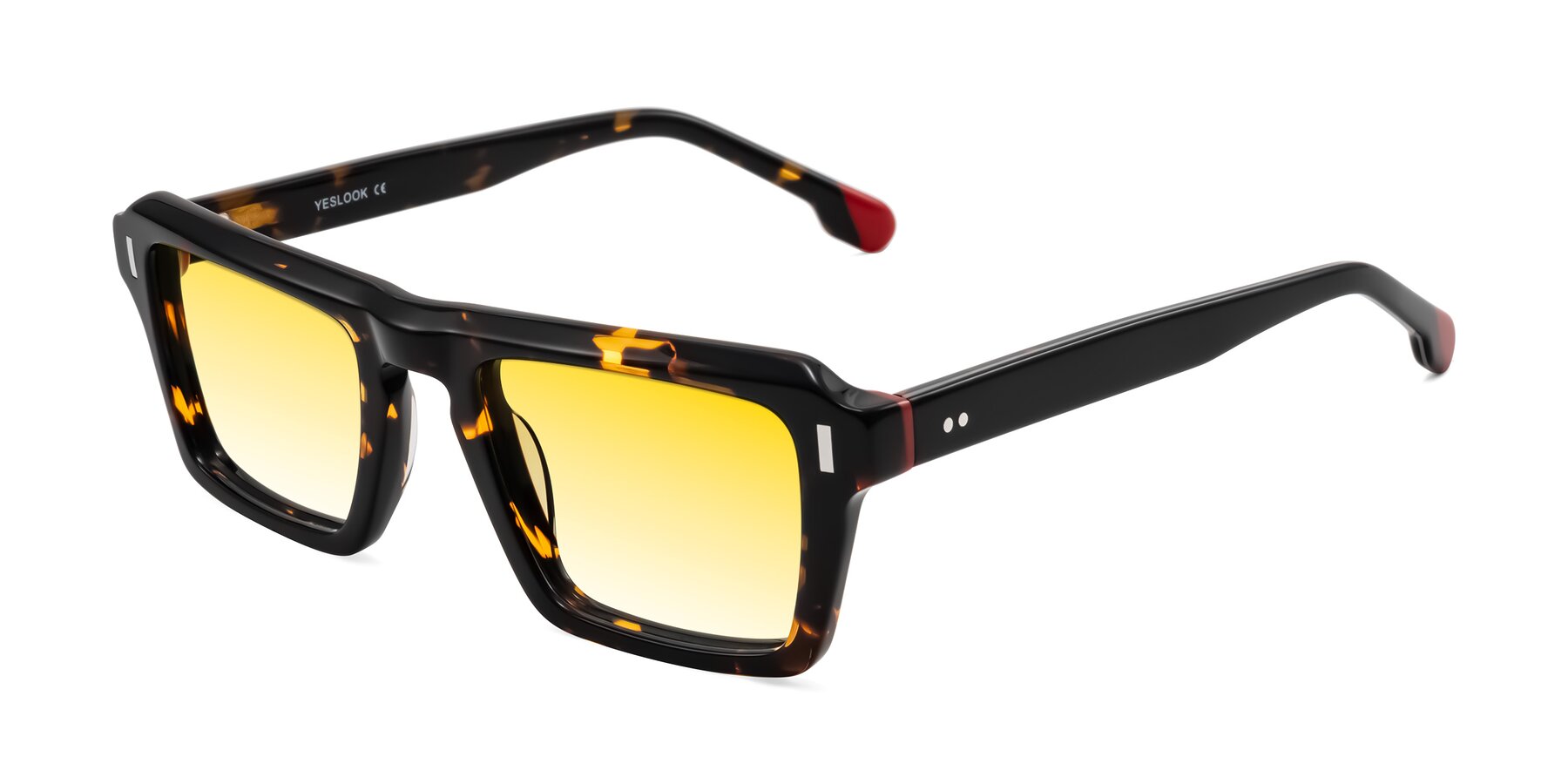 Angle of Sloan in Tortoise with Yellow Gradient Lenses