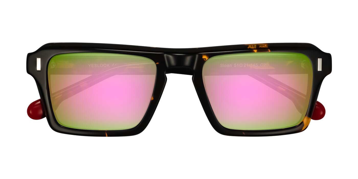 Sloan - Tortoise Flash Mirrored Sunglasses
