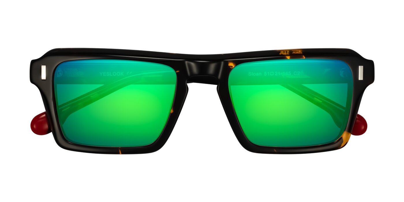 Sloan - Tortoise Flash Mirrored Sunglasses