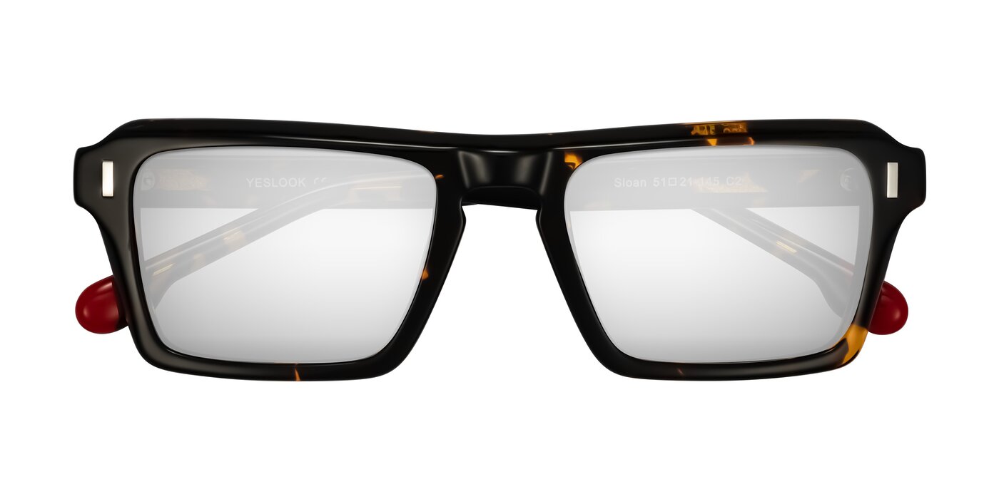 Sloan - Tortoise Flash Mirrored Sunglasses