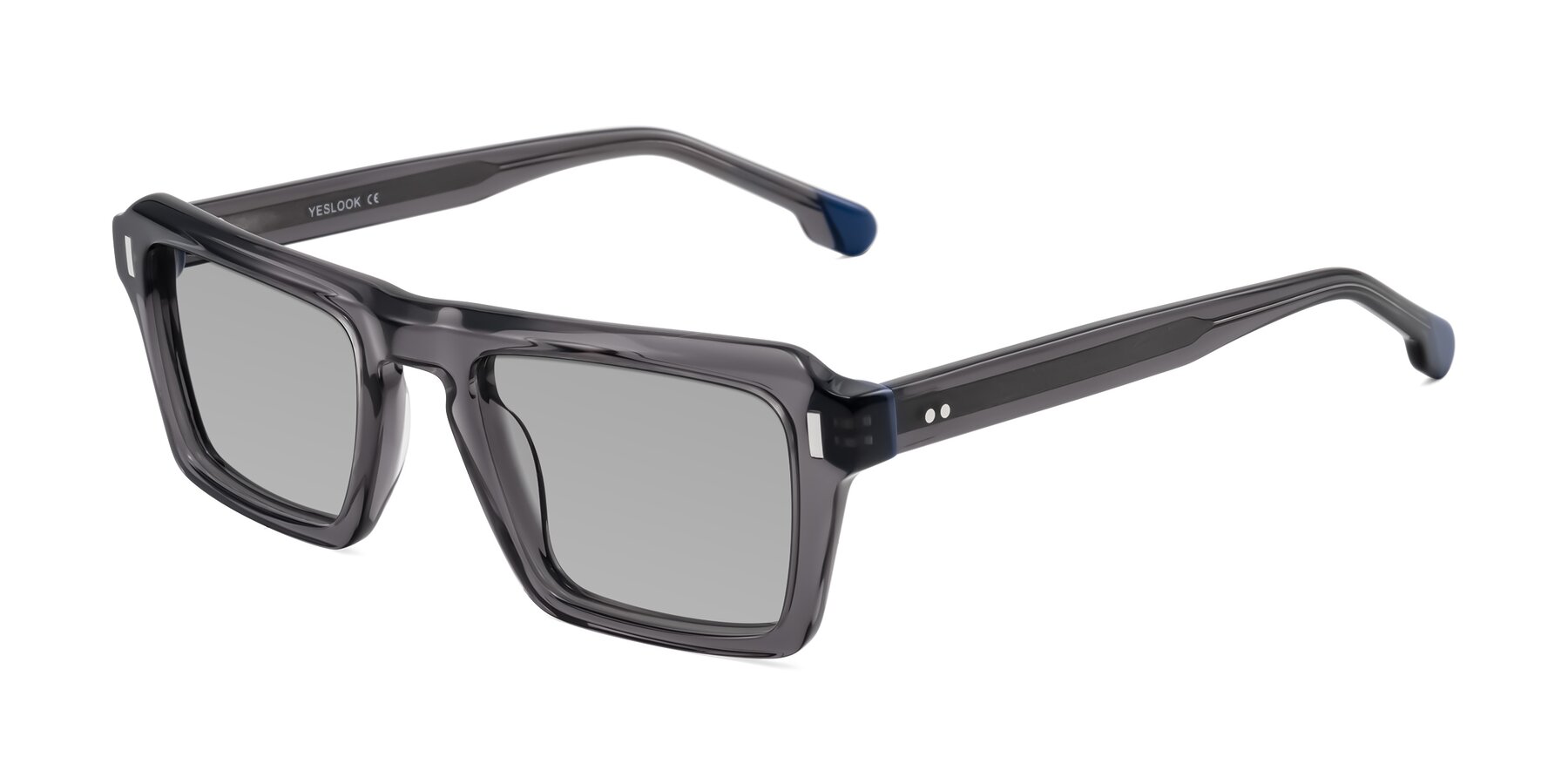 Angle of Sloan in Translucent Gray with Light Gray Tinted Lenses