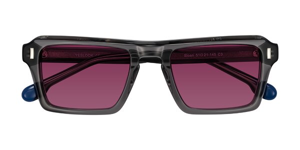 Front of Sloan in Translucent Gray