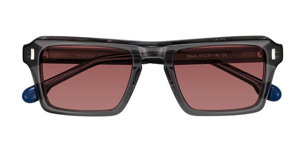 Front of Sloan in Translucent Gray