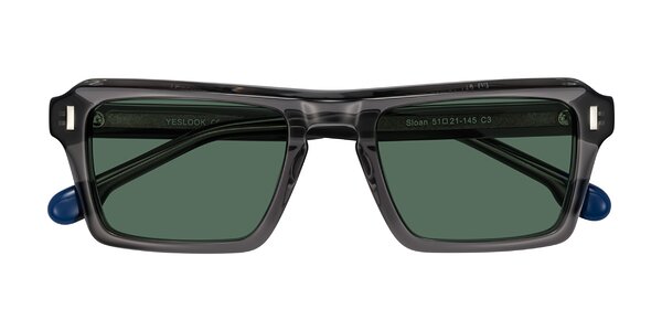 Front of Sloan in Translucent Gray