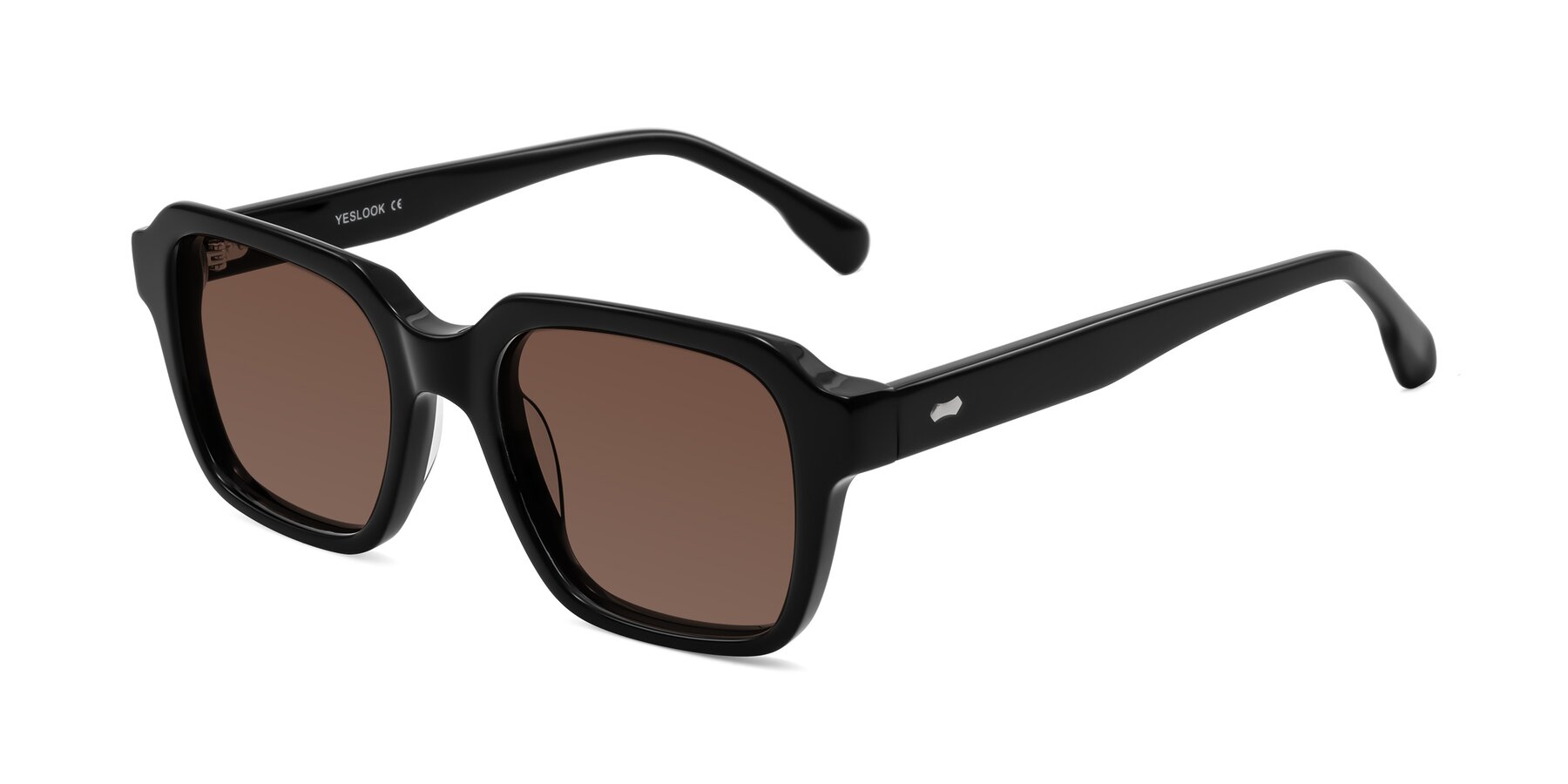 Angle of Harper in Black with Brown Tinted Lenses