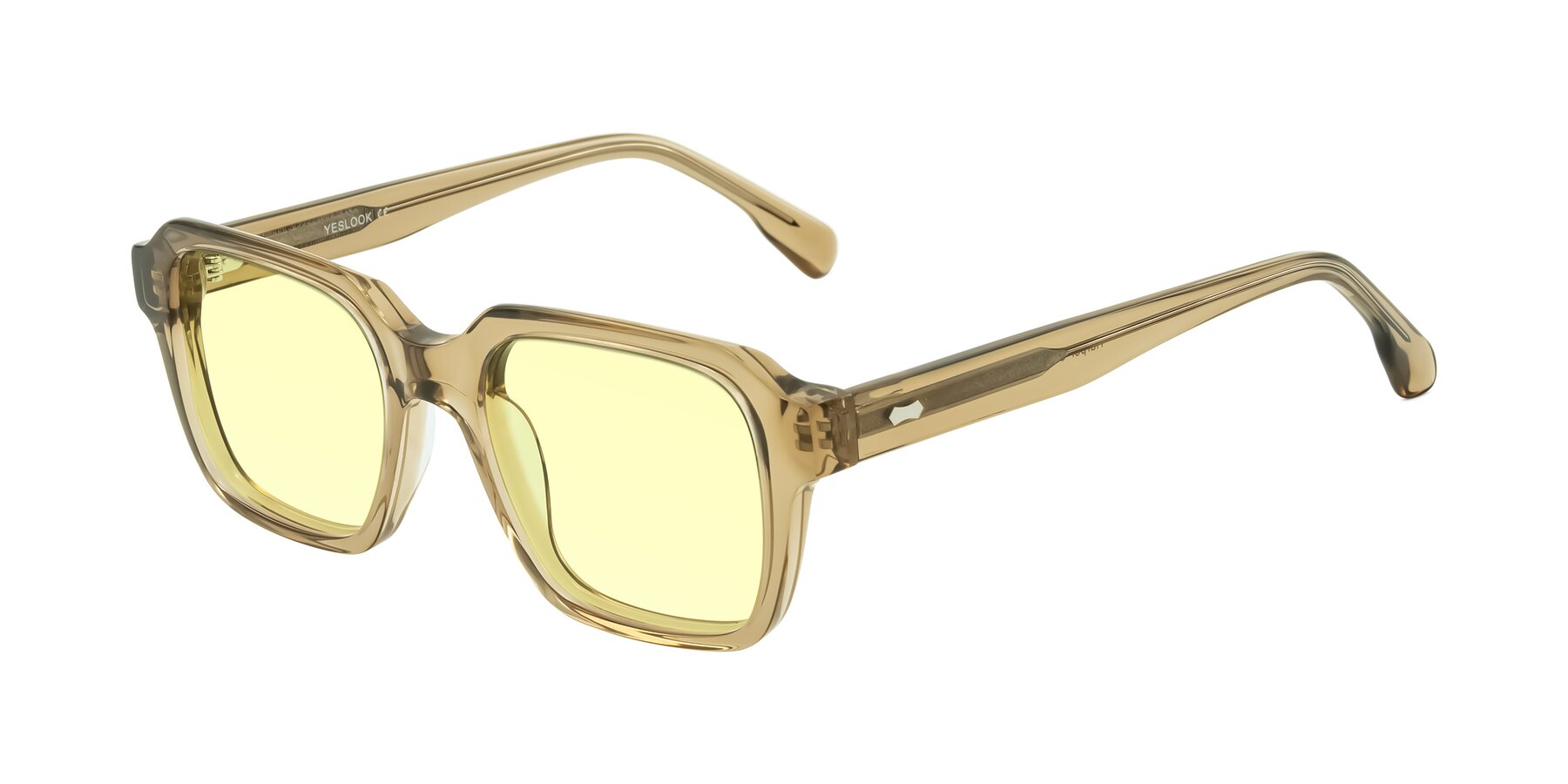 Angle of Harper in Champagne with Light Yellow Tinted Lenses