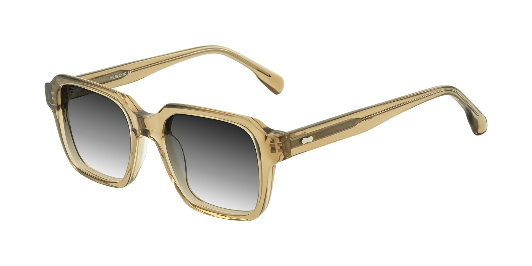 Angle of Harper in Champagne with Gray Gradient Lenses