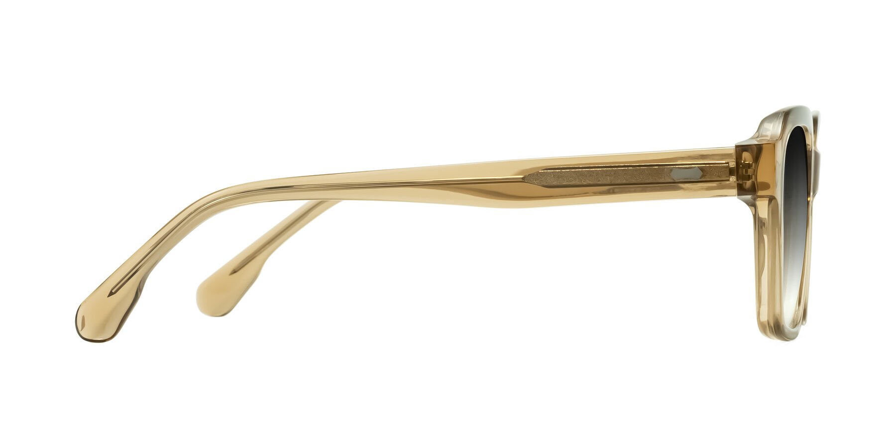 Side of Harper in Champagne with Gray Gradient Lenses