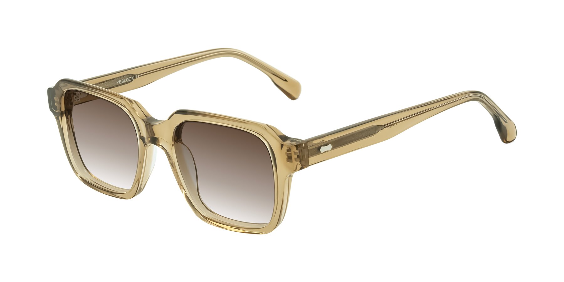 Angle of Harper in Champagne with Brown Gradient Lenses