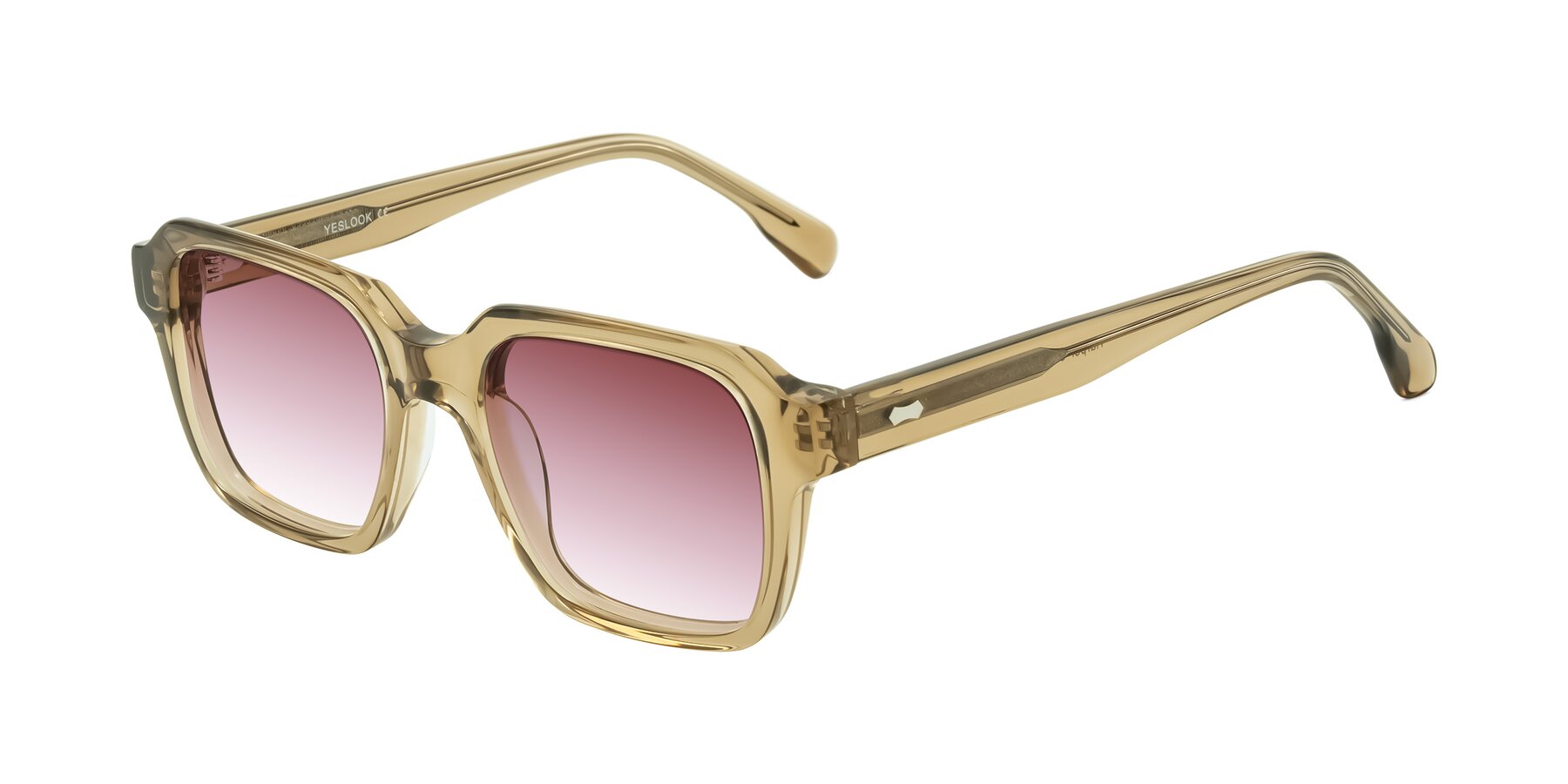 Angle of Harper in Champagne with Garnet Gradient Lenses