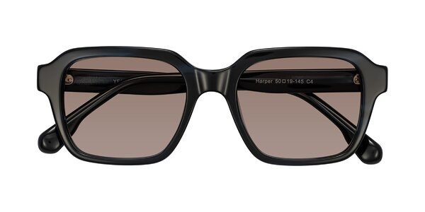 Front of Harper in Dark Blue Striped