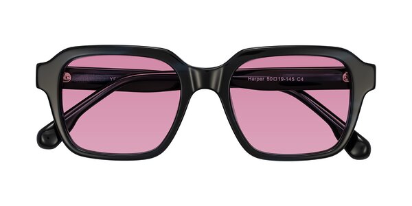 Front of Harper in Dark Blue Striped