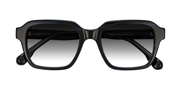 Front of Harper in Dark Blue Striped